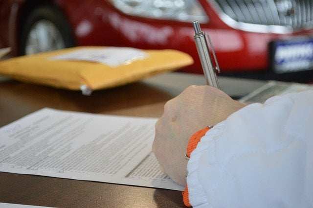 autolainan allekirjoittaminen